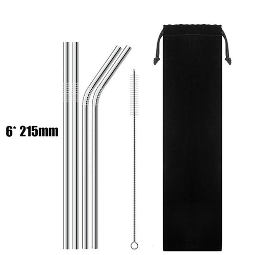 UPORS 4/8Pcs Reusable Drinking Straw High Quality