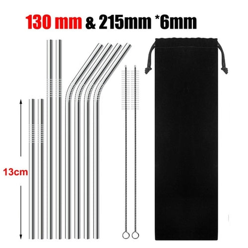 UPORS 4/8Pcs Reusable Drinking Straw High Quality