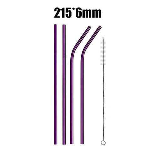 UPORS 4/8Pcs Reusable Drinking Straw High Quality