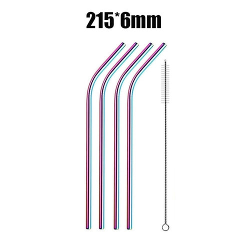 UPORS 4/8Pcs Reusable Drinking Straw High Quality