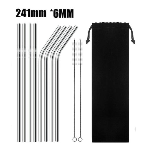 UPORS 4/8Pcs Reusable Drinking Straw High Quality