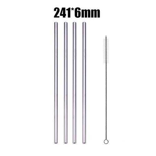 UPORS 4/8Pcs Reusable Drinking Straw High Quality